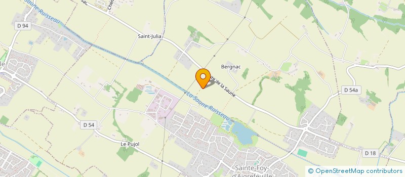 localisation de l'entreprise 2JPG INVEST  STE FOY D AIGREFEUILLE