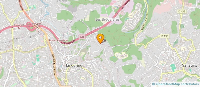 localisation de l'entreprise 2JS COMPAGNY à LE CANNET