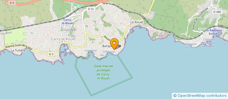 localisation de l'entreprise 2JS COTE BLEUE à CARRY-LE-ROUET