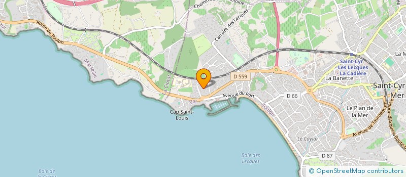 localisation de l'entreprise 2JS INVEST à SAINT-CYR-SUR-MER