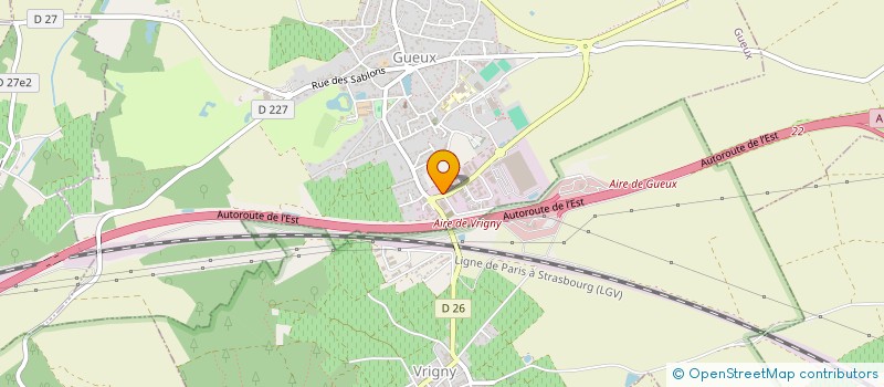 localisation de l'entreprise 2K  GUEUX