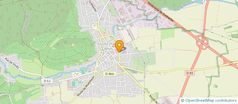 localisation de l'entreprise 2K  SOULTZ-HAUT-RHIN