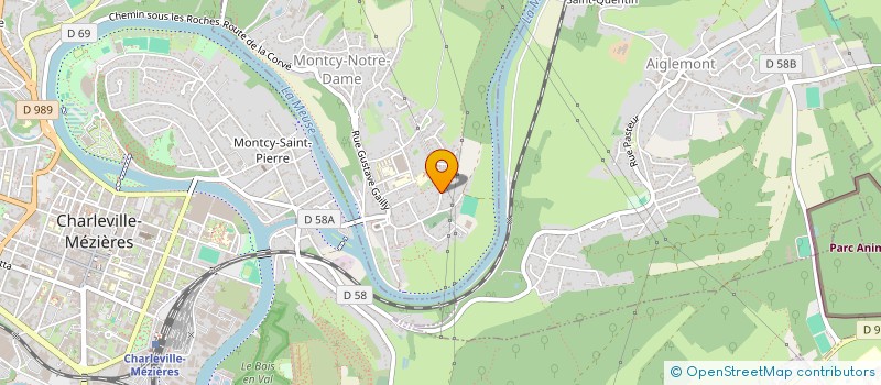 localisation de l'entreprise 2K CERAM à MONTCY-NOTRE-DAME