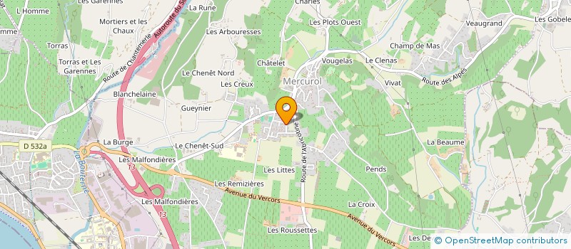 localisation de l'entreprise 2K IMMO  MERCUROL-VEAUNES