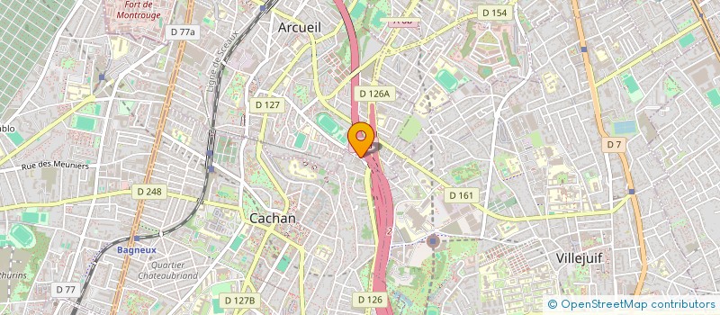 localisation de l'entreprise 2K IMMO  CACHAN