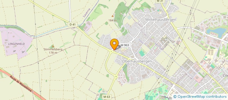 localisation de l'entreprise 2K - IMPEX  OBERHAUSBERGEN