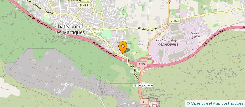 localisation de l'entreprise 2K TPS à CHATEAUNEUF-LES-MARTIGUES