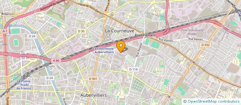 localisation de l'entreprise 2KBY à LA COURNEUVE