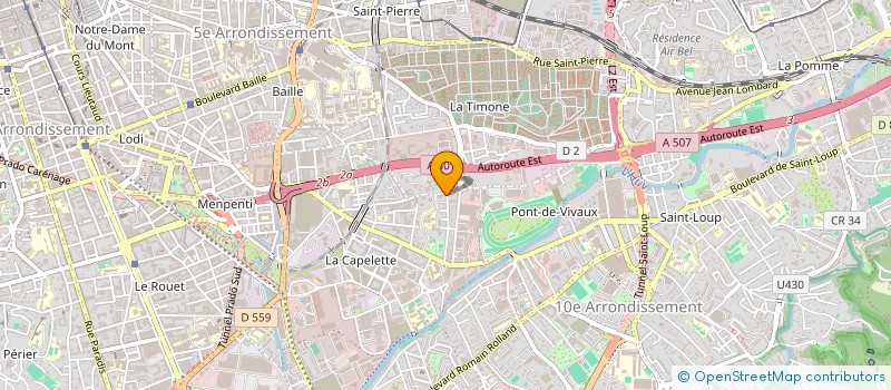 localisation de l'entreprise 2KDANCE à MARSEILLE