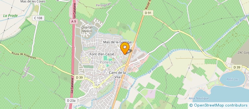 localisation de l'entreprise 2KMP2A  POLLESTRES