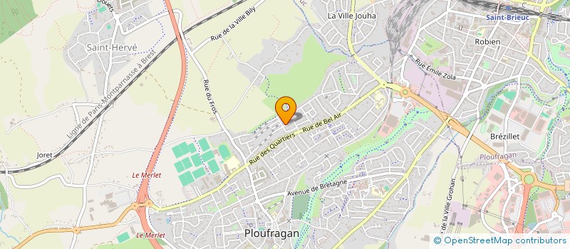 localisation de l'entreprise 2KNE  PLOUFRAGAN