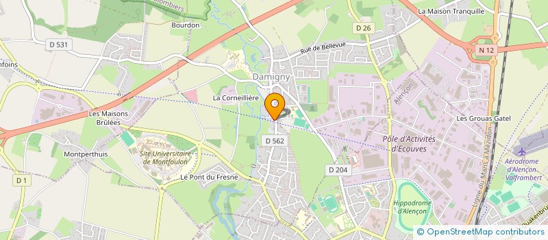 localisation de l'entreprise 2L à DAMIGNY