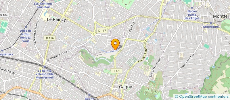 localisation de l'entreprise 2L EAUX DEPANNAGES à GAGNY