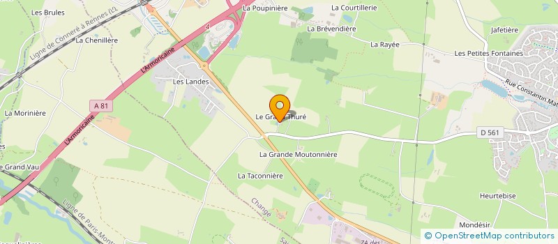 localisation de l'entreprise 2L FINANCES à CHANGE