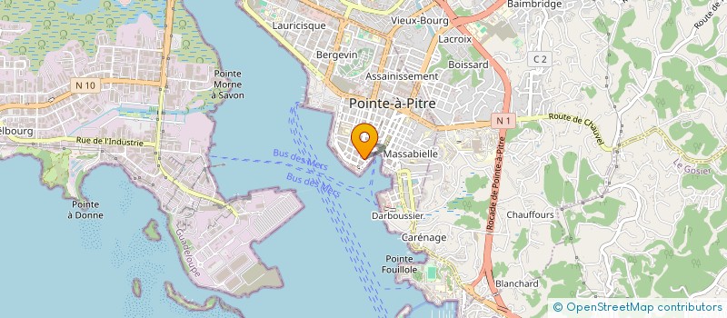 localisation de l'entreprise 2L GESTION à POINTE A PITRE