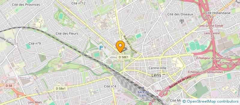 localisation de l'entreprise 2L HABITAT  LENS