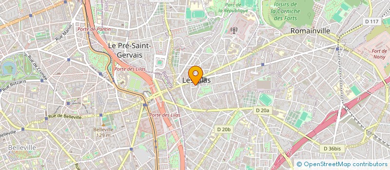 localisation de l'entreprise 2L PARTNERS à LES LILAS