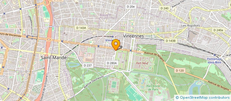 localisation de l'entreprise 2L REAL ESTATE à VINCENNES