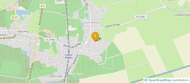 localisation de l'entreprise 2L TAXI  LUDON-MEDOC