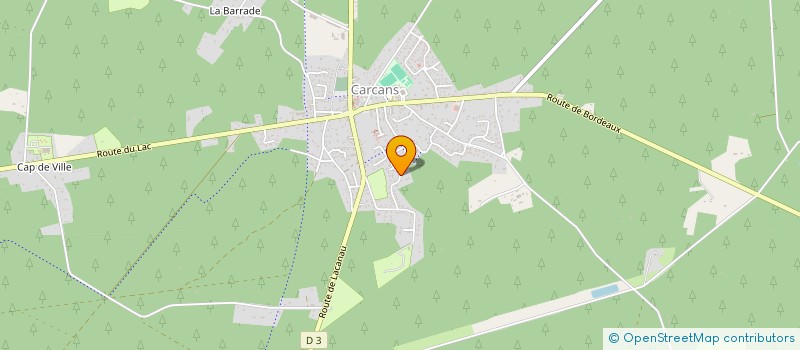 localisation de l'entreprise 2L2T  CARCANS