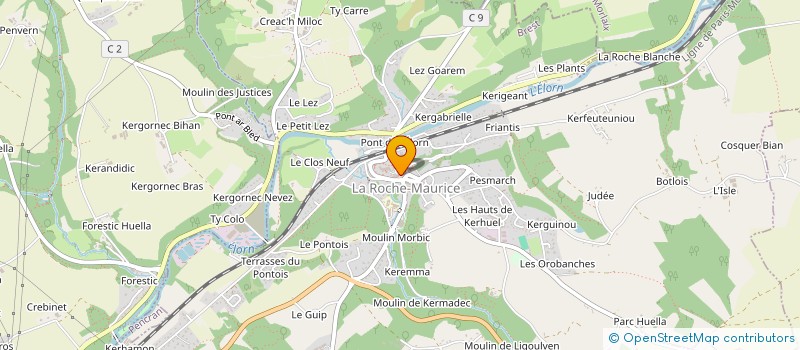 localisation de l'entreprise 2LAN BTP  LA ROCHE-MAURICE