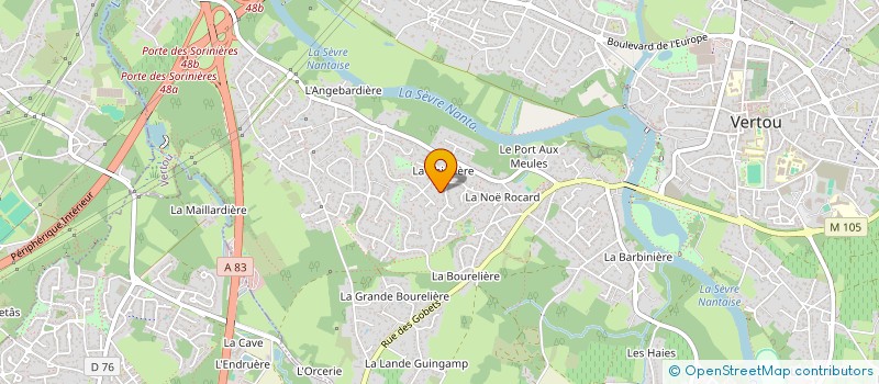 localisation de l'entreprise 2LB-INVEST  VERTOU