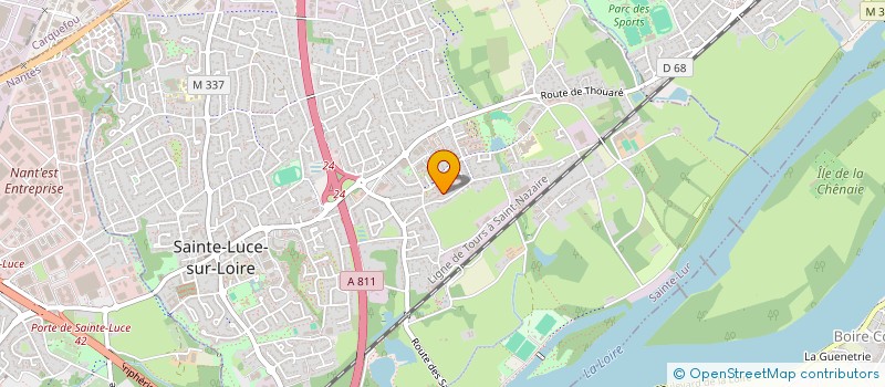 localisation de l'entreprise 2LBM  SAINTE-LUCE-SUR-LOIRE