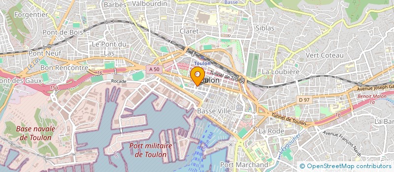 localisation de l'entreprise 2LBM  TOULON