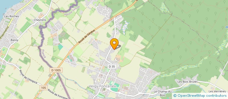 localisation de l'entreprise 2LD  VEIGY-FONCENEX