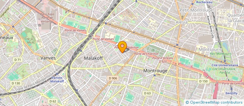 localisation de l'entreprise 2LD FRUGES  MALAKOFF