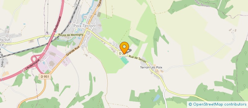 localisation de l'entreprise 2LDA  POIX TERRON