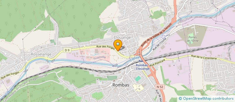 localisation de l'entreprise 2LF  METZ