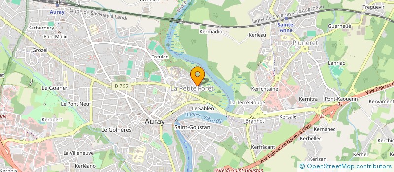localisation de l'entreprise 2LM à AURAY