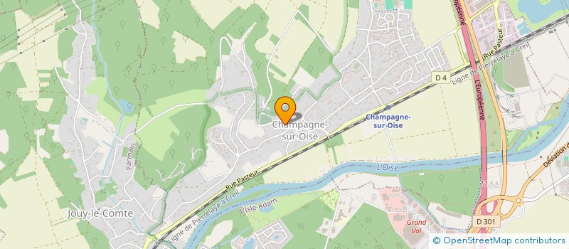 localisation de l'entreprise 2LM IMMO  CHAMPAGNE-SUR-OISE