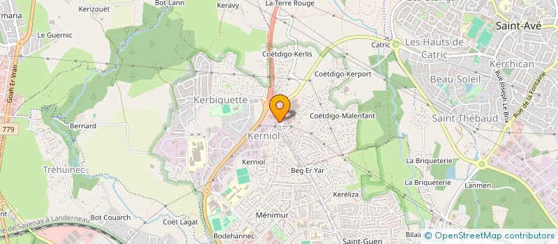 localisation de l'entreprise 2LM OPTIQUE à VANNES
