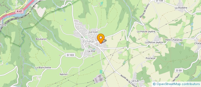 localisation de l'entreprise 2LM3T  ECHALAS