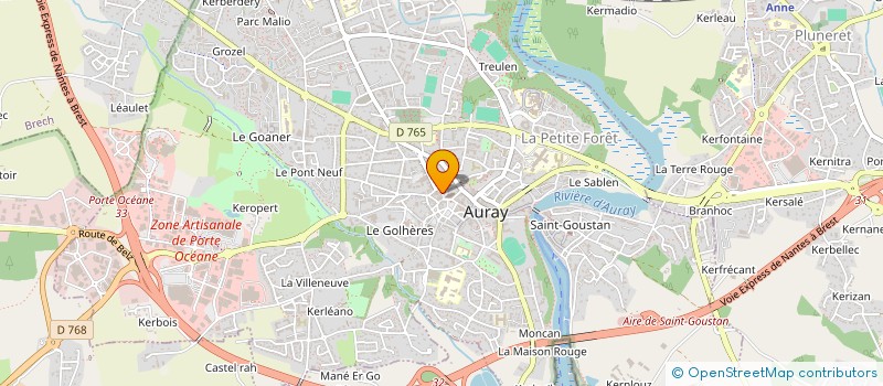 localisation de l'entreprise 2LMP IMMO à AURAY