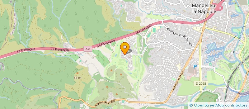 localisation de l'entreprise 2LMV  MANDELIEU-LA-NAPOULE