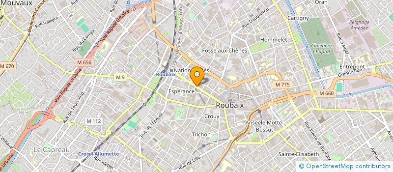 localisation de l'entreprise 2LR  ROUBAIX