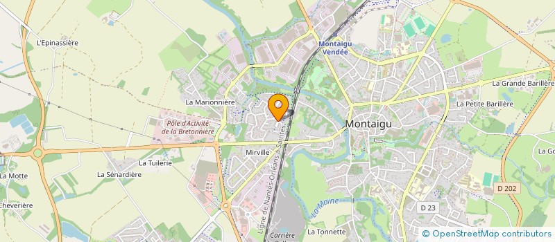 localisation de l'entreprise 2LS PLASTURGIE à MONTAIGU-VENDEE