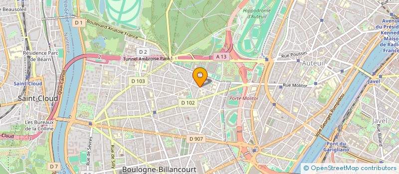 localisation de l'entreprise 2LT IMMOBILIER à BOULOGNE-BILLANCOURT