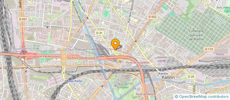 localisation de l'entreprise 2M - 2S à AUBERVILLIERS