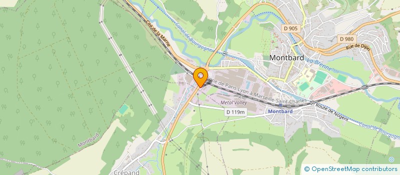 localisation de l'entreprise 2M 2S MECANIQUES MAINTENANCES SOUDURES SYSTEMES  CREPAND