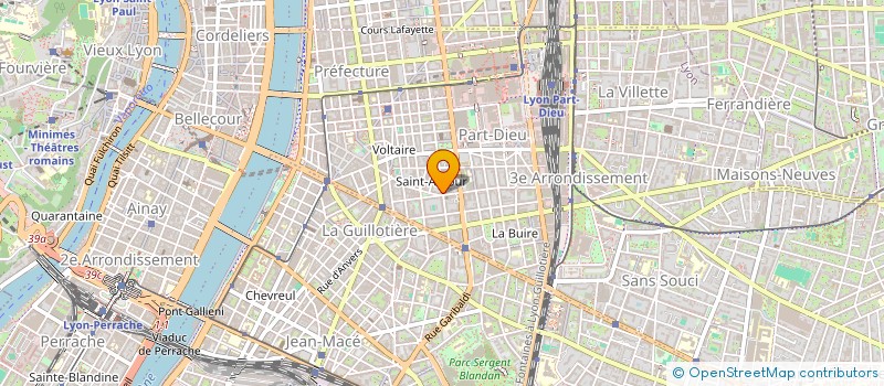 localisation de l'entreprise 2M à LYON