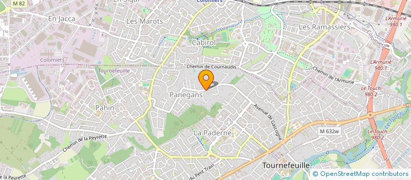 localisation de l'entreprise 2M  TOURNEFEUILLE