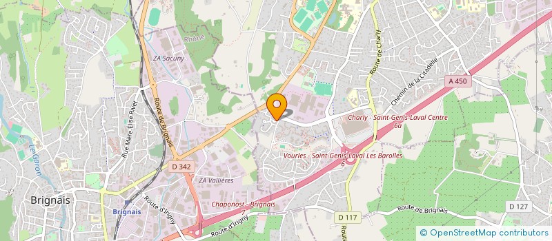 localisation de l'entreprise 2M  SAINT-GENIS-LAVAL