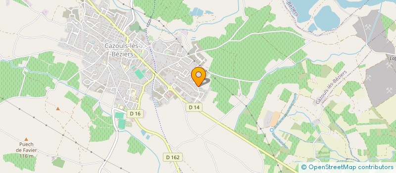 localisation de l'entreprise 2M  CAZOULS-LES-BEZIERS