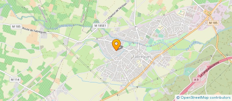 localisation de l'entreprise 2M à FABREGUES