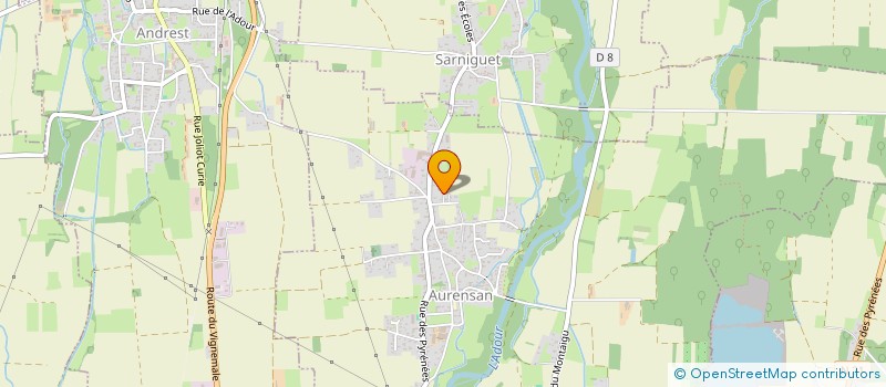 localisation de l'entreprise 2M  AURENSAN