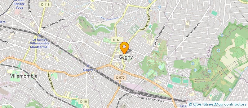 localisation de l'entreprise 2M à GAGNY